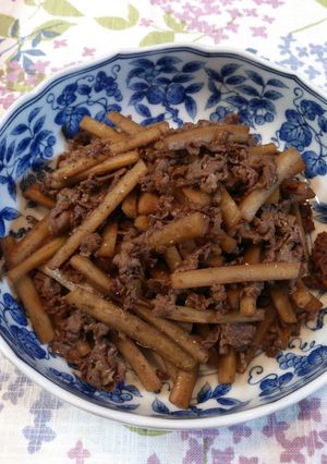 ♪牛肉とゴボウの佃煮風♪-レシピのメイン写真