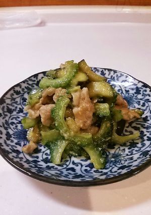 ゴーヤとなすの味噌炒め-レシピのメイン写真