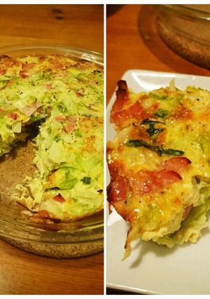 グリーンボール(キャベツ)のキッシュ-レシピのメイン写真