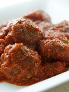 自宅で簡単! トマト煮込みハンバーグ-レシピのメイン写真