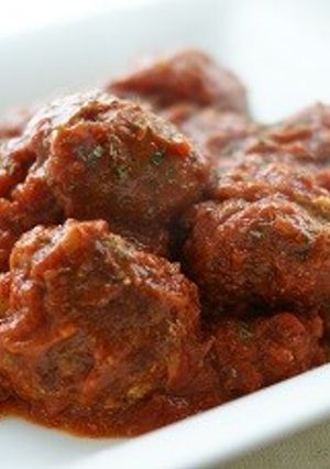 自宅で簡単！　トマト煮込みハンバーグ-レシピのメイン写真