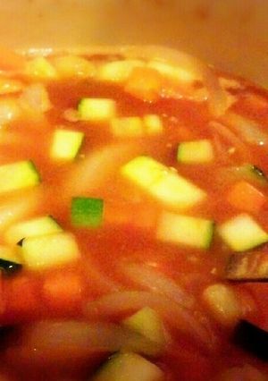 お野菜たっぷりトマトスープ-レシピのメイン写真