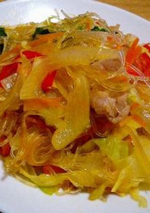 野菜たっぷり☆春雨の炒め物-レシピのメイン写真