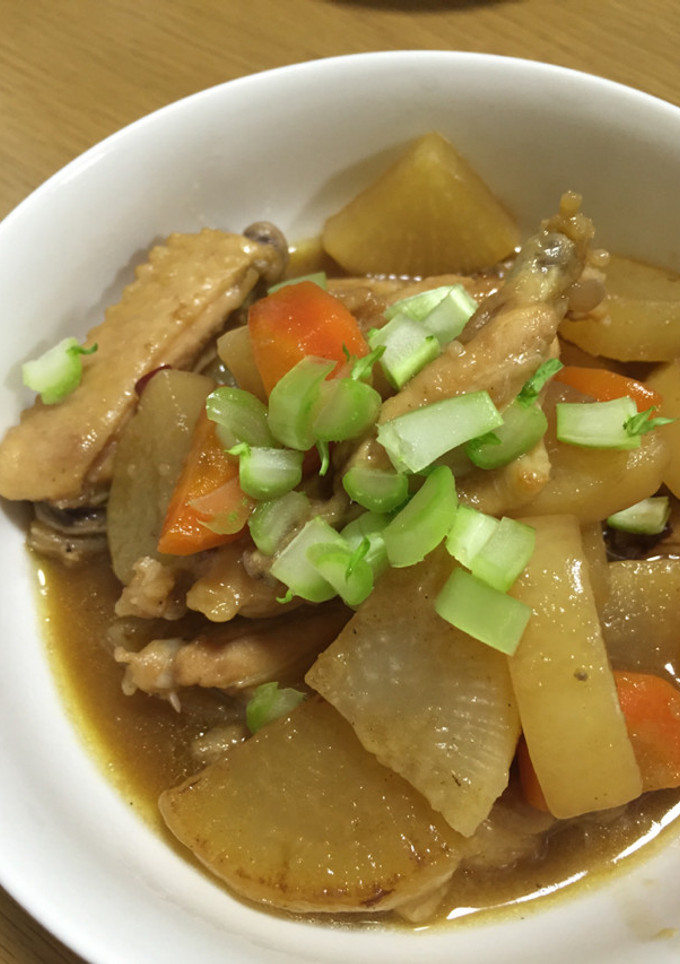 手羽中と大根の煮物☆覚え書き-レシピのメイン写真