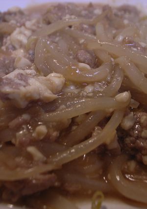 中華風　ひき肉もやし豆腐の炒めもの-レシピのメイン写真