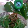 お弁当のすみっこ♪いかなごピーマン