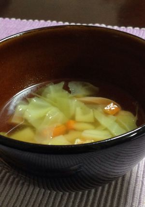 簡単☆ 野菜いっぱい コンソメスープ-レシピのメイン写真
