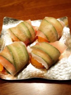 びわと生ハムのおつまみ-レシピのメイン写真