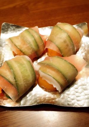 びわと生ハムのおつまみ-レシピのメイン写真