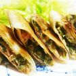キャベツの外葉とハムで☆節約焼き春巻き