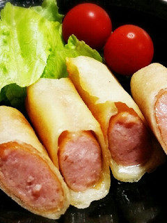 余った春巻きの皮で☆ウインナー巻き-レシピのメイン写真