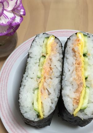 シャケマヨおにぎらず-レシピのメイン写真