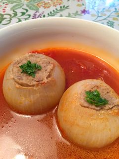 オニオン・ファルシのトマトスープ煮-レシピのメイン写真