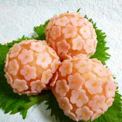 รูปของ 紫陽花の手まり寿司♪
