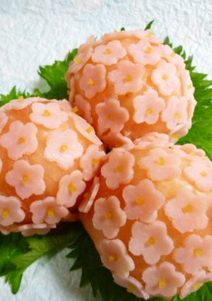 紫陽花の手まり寿司♪-レシピのメイン写真