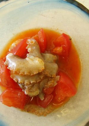 生テナガダコとトマトのサラダ-レシピのメイン写真