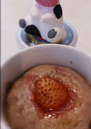ぶぶちゃんの米粉むしぱん -いちご-レシピのメイン写真