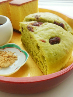おやつに簡単✾抹茶の蒸しケーキ-レシピのメイン写真