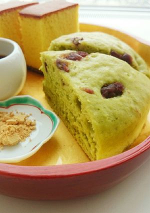 おやつに簡単✾抹茶の蒸しケーキ-レシピのメイン写真