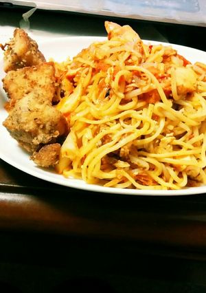 残り物キムチとお豆腐の焼きそば-レシピのメイン写真