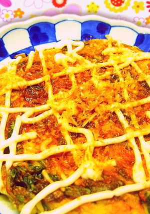 のびてしまった麺ＴＴお好み焼きアレンジ！-レシピのメイン写真