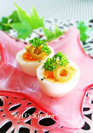 ✿茹で卵とオリーブの簡単オードブル✿-レシピのメイン写真