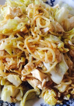 豆腐とキャベツでヘルシーソース焼きそば-レシピのメイン写真