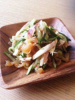 夏にピッタリ!中華クラゲの和え物-レシピのメイン写真