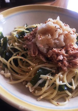えのきワカメな☆楽々ツナパスタ-レシピのメイン写真