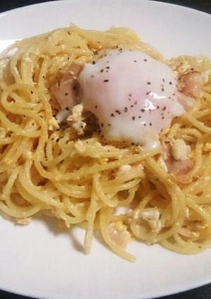 生クリーム不要ハムハムカルボナーラϋ♡-レシピのメイン写真