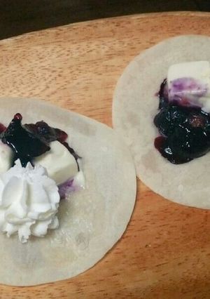 餃子の皮でチーズケーキ風ミニピザ-レシピのメイン写真