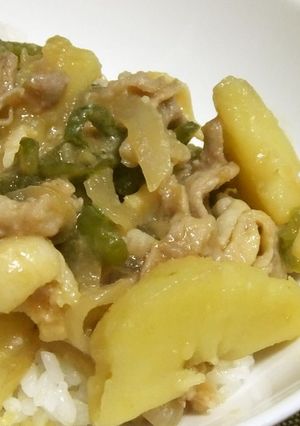ご飯がススム！にんにく味噌じゃが-レシピのメイン写真