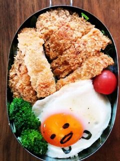 ぐでたまカツ丼弁当。-レシピのメイン写真