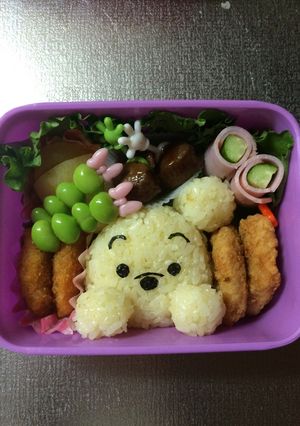 キャラ弁プーさん-レシピのメイン写真