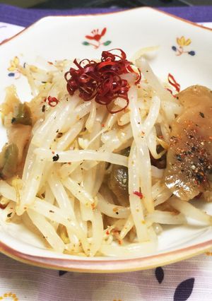 搾菜ともやしの黒こしょう和え-レシピのメイン写真