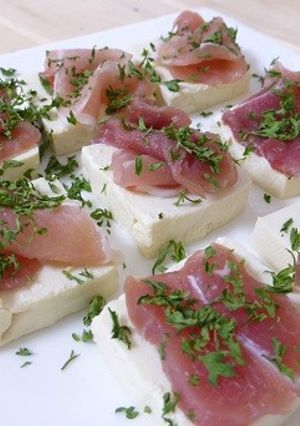 生ハム豆腐-レシピのメイン写真