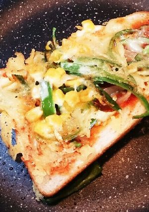 冷凍食パンで簡単ピザトースト♪-レシピのメイン写真