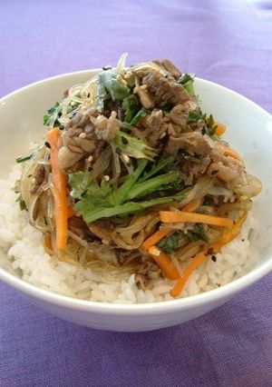 チャプチェ風コリアン牛丼-レシピのメイン写真