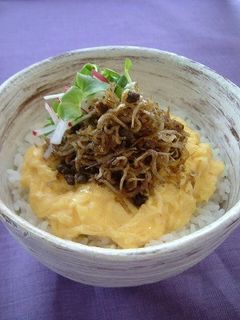 ふわふわたまごの山椒じゃこ丼-レシピのメイン写真