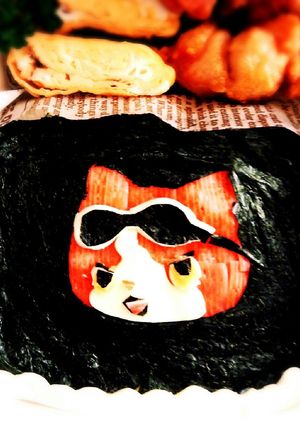 海苔を切抜いて妖怪ウォッチ♡キャラ弁-レシピのメイン写真