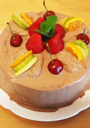 フルーツチョコレートケーキ-レシピのメイン写真