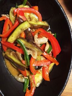 なすと野菜の甘辛味噌炒め-レシピのメイン写真