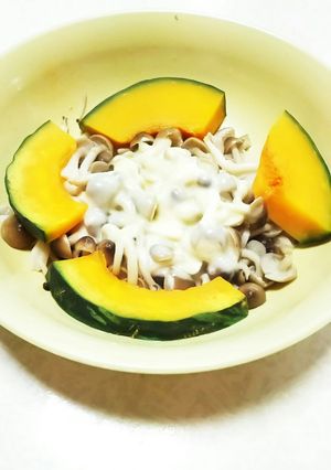 しめじかぼちゃチｰズサラダ-レシピのメイン写真