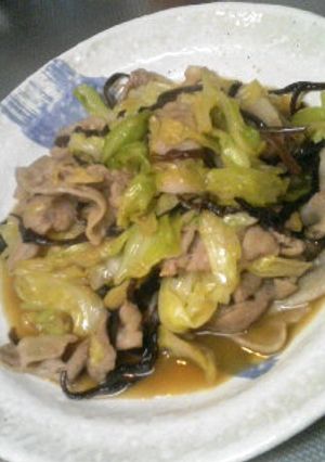 豚キャベツとキクラゲの中華炒め-レシピのメイン写真