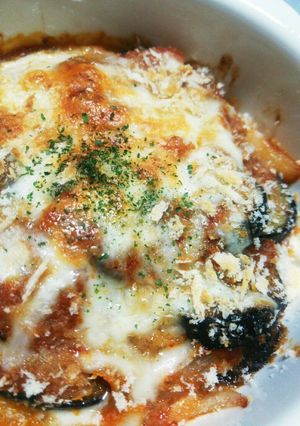 簡単♪市販ミートソースで茄子グラタン-レシピのメイン写真
