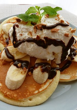 チョコバナナパンケーキ-レシピのメイン写真