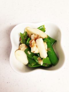 長芋とスナップえんどうの和え物-レシピのメイン写真