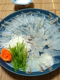 マゴチの刺身☆昆布〆薄造り★-レシピのメイン写真