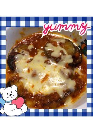 ナスのミートチーズ-レシピのメイン写真