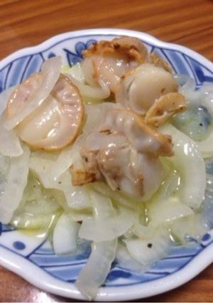 簡単！新玉ねぎと帆立のサラダ-レシピのメイン写真